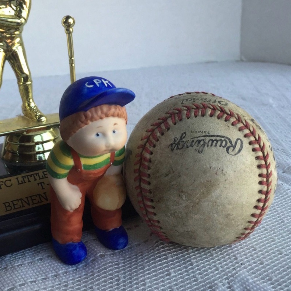 Vintage Baseball Cabbage Patch Kids Figurine